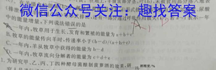 2023年广东省高三年级5月联考（445C）生物