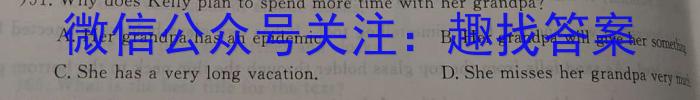 2023年陕西省初中学业水平考试B版T版英语