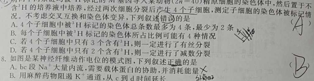 2023届衡水金卷·先享题·临考预测卷 新高考生物