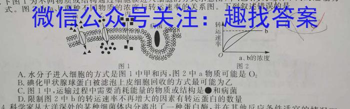 九师联盟2022-2023高三5月高考仿真模拟(新高考)生物