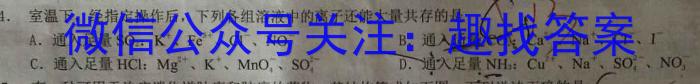 吉林省2022~2023学年度下学期高一期中考试试卷(23-453A)化学