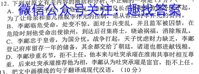 2023年百万大联考高三年级5月联考（新教材）语文