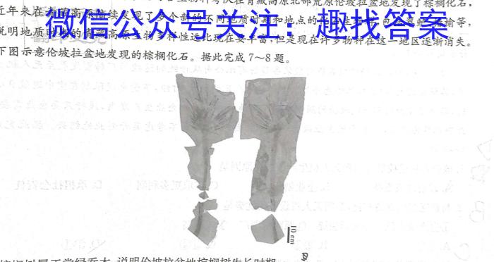 甘肃省武威市2023年高三年级5月联考l地理