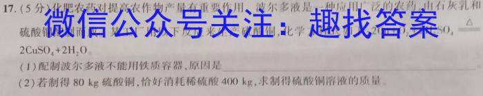 2023届普通高校招生全国统一考试·NT精准考点检测重组卷(全国卷)(二)化学