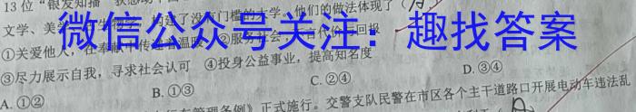 炎德英才大联考 2023年湖南新高考教学教研联盟高二5月联考政治1