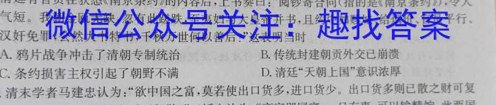 伯乐马 2023年普通高等学校招生新高考模拟考试(八)历史