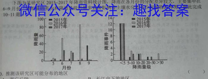 云南师大附中2023年高三5月考(贵州卷)地理.