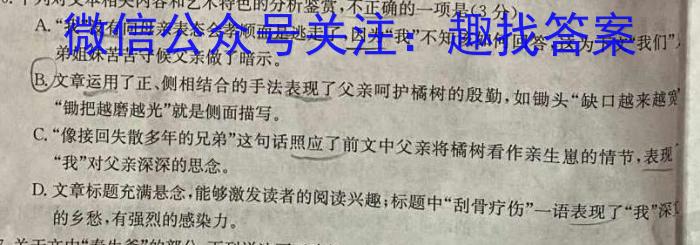 河南省驻马店市2023年学业质量检测试卷（九年级）政治1
