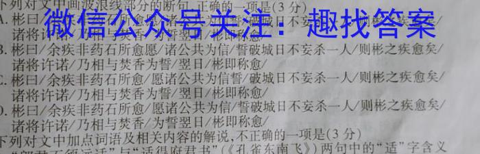 炎德英才大联考 2023年湖南新高考教学教研联盟高一5月联考政治1