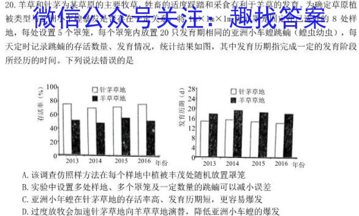 2023届衡水金卷·先享题·临考预测卷 新高考生物