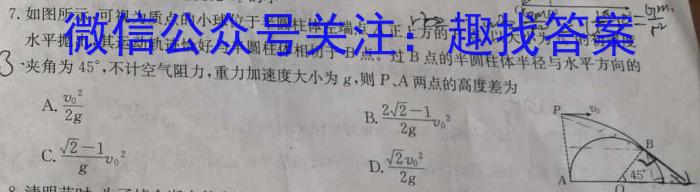 2023年河南大联考高三年级5月联考（578C-乙卷）物理`