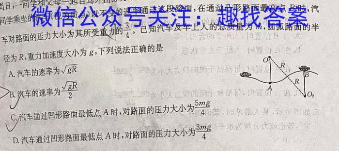 2023年陕西省九年级临考冲刺卷（A）q物理