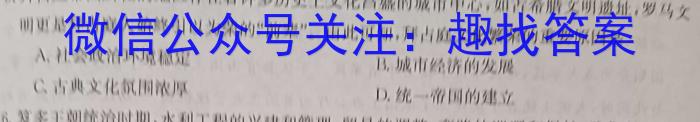 文博志鸿 2023年河北省初中毕业生升学文化课模拟考试(密卷二)历史