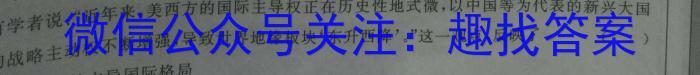 安徽省池州市2023年九年级中考模拟（三）政治~