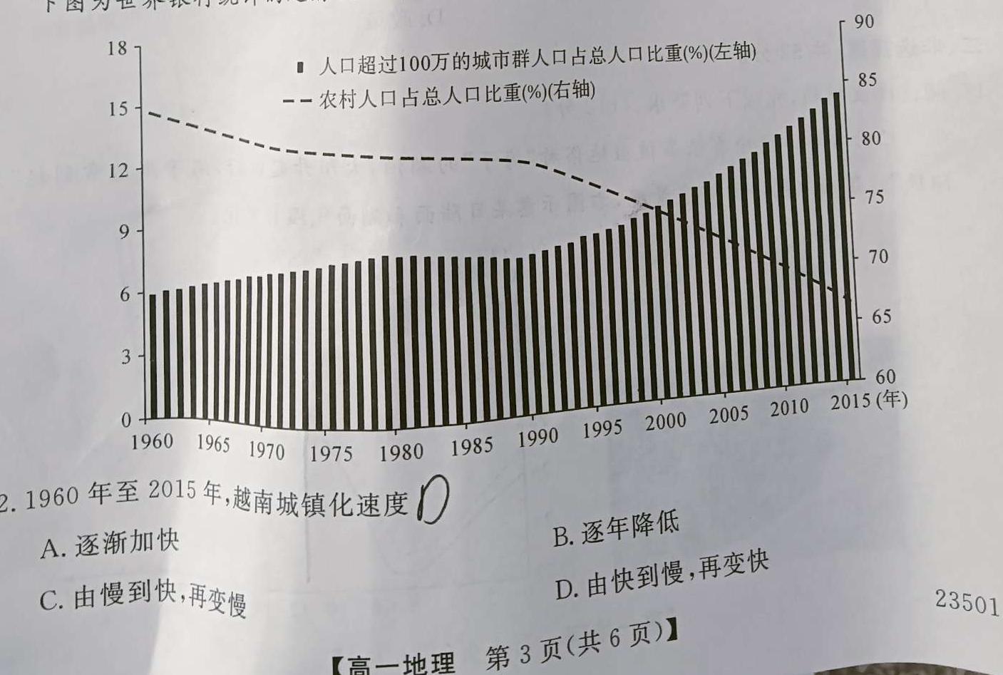 2023年普通高等学校招生伯乐马押题考试(二)政治y