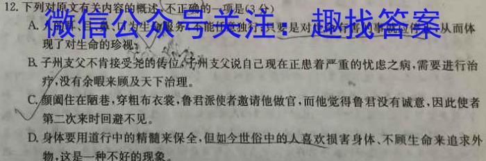 2023年河北大联考高三年级5月联考（517C·HEB）语文