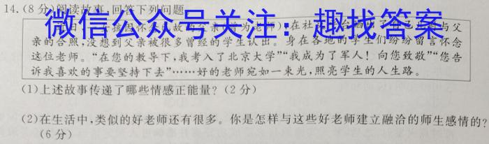 山西省2023年模拟中考试题练兵卷（C）政治1