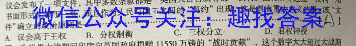 2023届陕西省高三5月联考(标识⬆)政治~