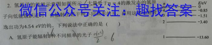 百师联盟2023届高三二轮复习联考(三)新高考卷l物理