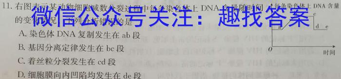 【吕梁二模】山西省吕梁市2023年九年级中考二模生物