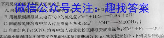 山西省2023届九年级山西中考模拟百校联考考试卷（四）化学