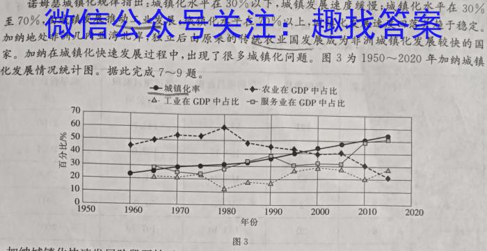 昆明市2023届三诊一模高考模拟考试l地理