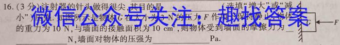 2023年安徽省名校之约第二次联考试卷物理`