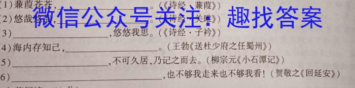 山西省2023年模拟中考试题练兵卷（C）语文