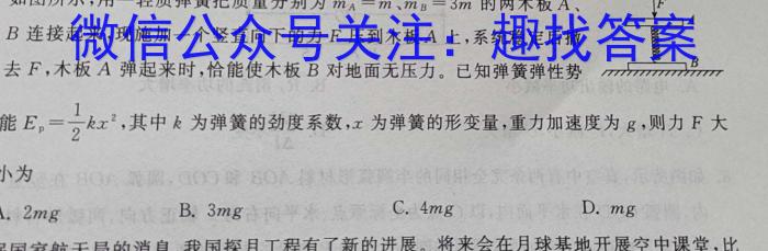 甘肃省武威市2023年高三年级5月联考物理`