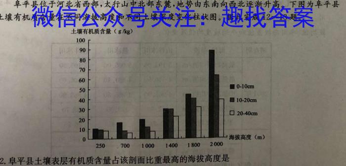 天一大联考 2022-2023学年高一年级阶段性测试(四)地.理