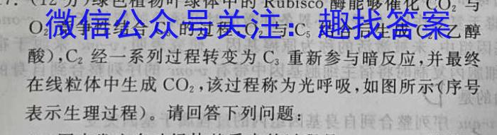 广西2023年5月高中毕业班高考模拟测试生物