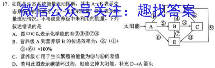 昆明市2023届“三诊一模”高考模拟考试（5月）生物