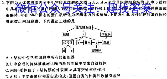 湘潭四模 湘潭市2023届高三高考适应性模拟考试四生物