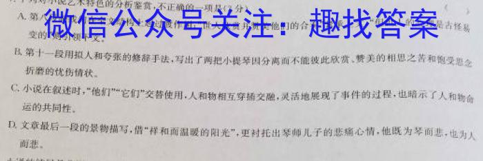 玖壹联考 安徽省2022~2023学年高一年级下学期阶段检测考试(5月)语文