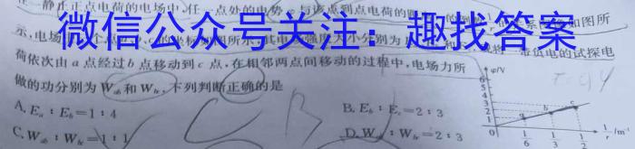 环际大联考 圆梦计划2023年普通高等学校招生适应性考试(5月)q物理