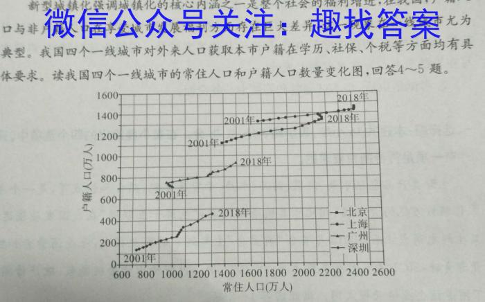 2023届智慧上进·名校学术联盟·考前冲刺·精品预测卷(三)地理.