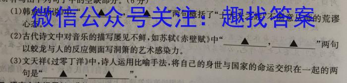 江西省中考总复习冲刺卷（四）语文