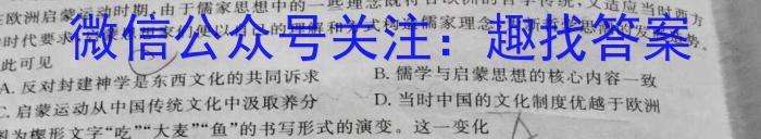 2023年安徽省中考冲刺卷（三）政治s