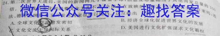 新疆2023年高考素养调研第三次模拟考试(问卷)政治~