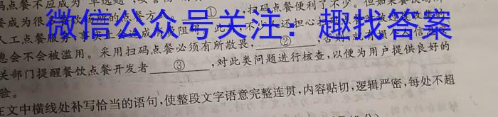 九师联盟 2022-2023学年江西省高一5月联考语文