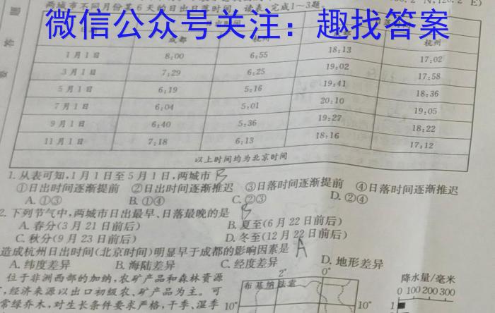 皖智教育安徽第一卷·省城名校2023年中考最后三模(三)政治1