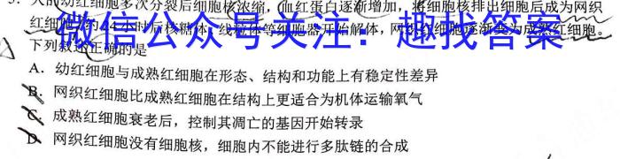 2023年普通高校招生考试冲刺压轴卷XGK(七)生物