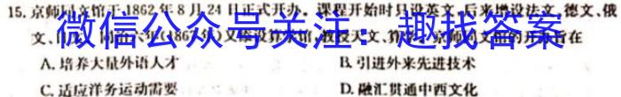 2023届中考导航总复习·模拟·冲刺·二轮模拟卷(六)6历史