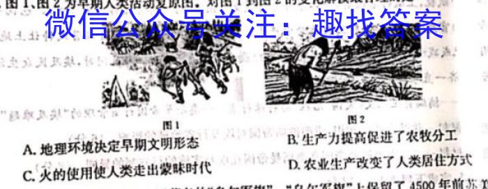 [陕西三模]2023年陕西省高三教学质量检测试题(三)历史