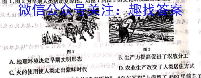 天一大联考2024-2023学年广东高三模拟考试(三)3历史