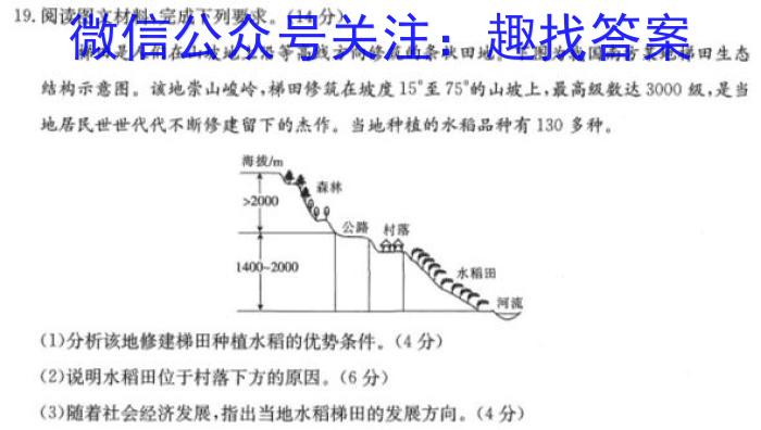 湘豫名校联考 2023年5月高三第三次模拟考试&政治
