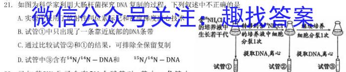 江西省2024届八年级《学业测评》分段训练（七）生物