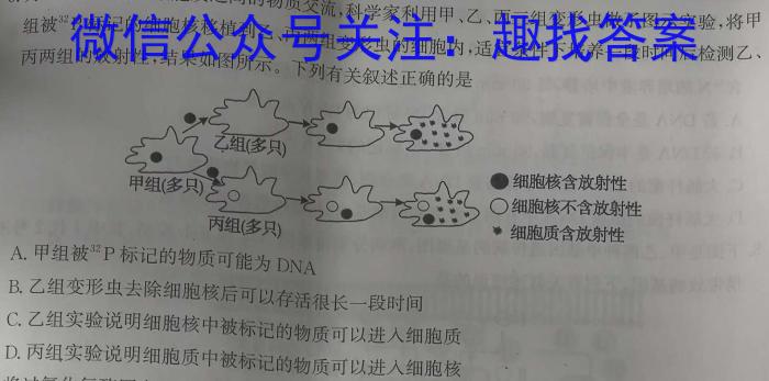 2023届芜湖市高中毕业班教学质量统测生物