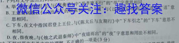 江西省2024届八年级《学业测评》分段训练（七）语文
