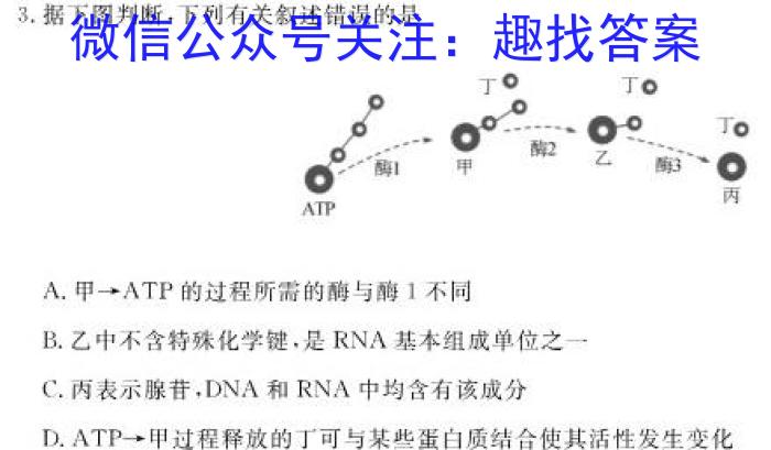 楚雄州2022~2023学年下学期高二年级月考(23-473B)生物试卷答案